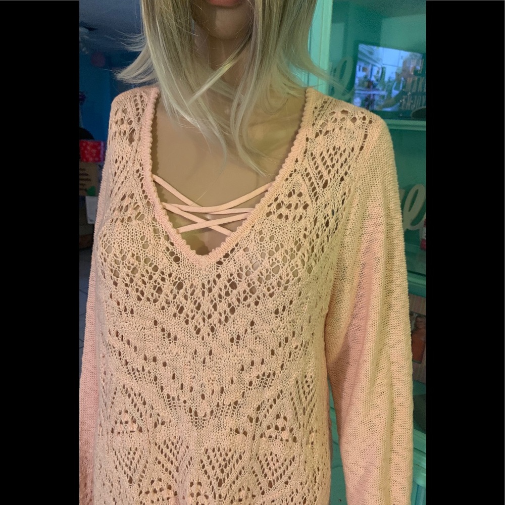 Beautiful baby pink Style & Co sweater